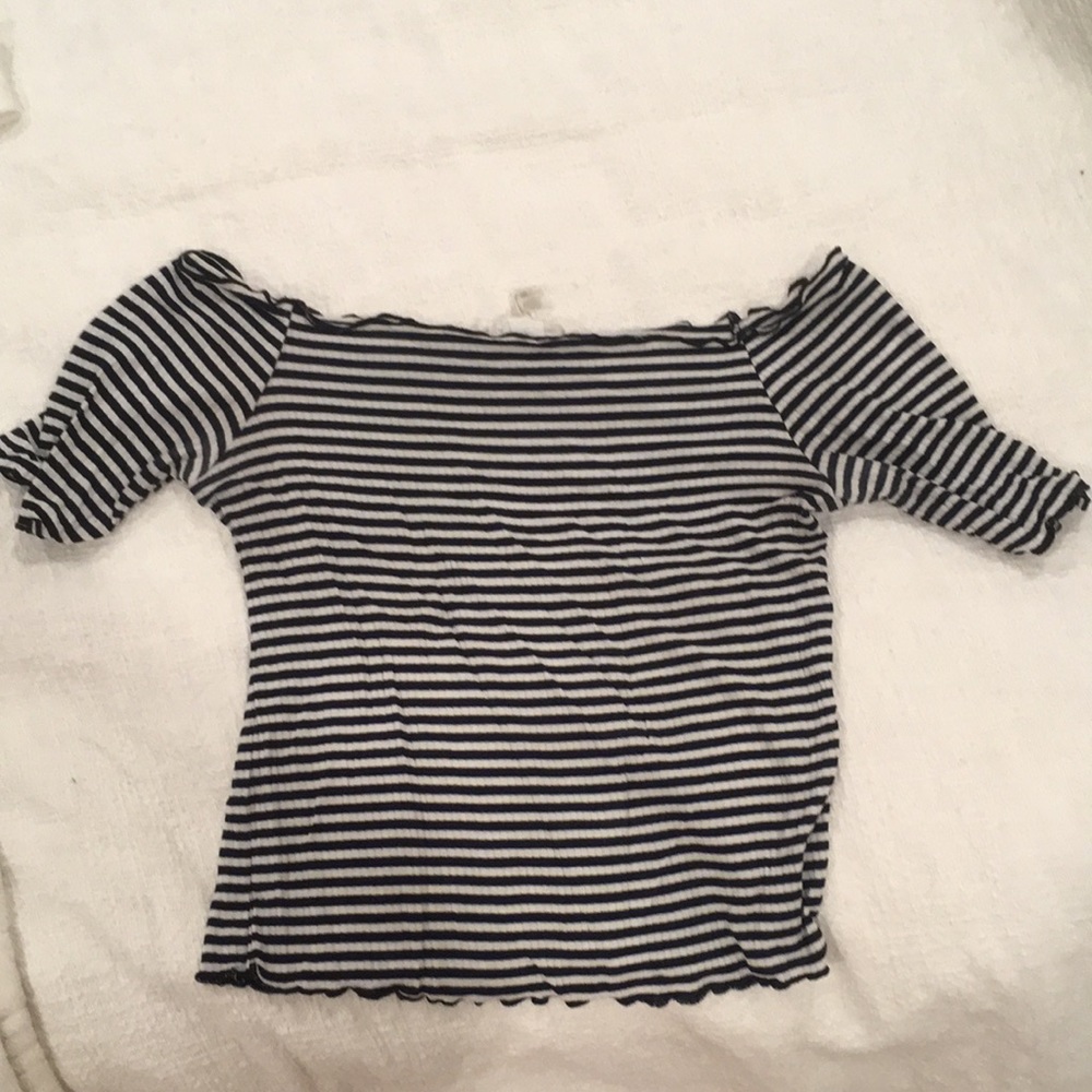 Caution To The Wind off the shoulder top